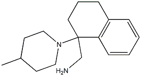 [1-(4-methylpiperidin-1-yl)-1,2,3,4-tetrahydronaphthalen-1-yl]methanamine Structure