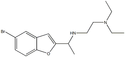 [1-(5-bromo-1-benzofuran-2-yl)ethyl][2-(diethylamino)ethyl]amine 구조식 이미지
