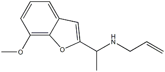 [1-(7-methoxy-1-benzofuran-2-yl)ethyl](prop-2-en-1-yl)amine 구조식 이미지