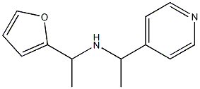 [1-(furan-2-yl)ethyl][1-(pyridin-4-yl)ethyl]amine Structure