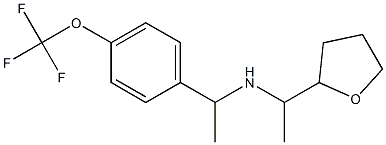 [1-(oxolan-2-yl)ethyl]({1-[4-(trifluoromethoxy)phenyl]ethyl})amine Structure