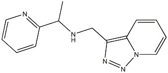 [1-(pyridin-2-yl)ethyl]({[1,2,4]triazolo[3,4-a]pyridin-3-ylmethyl})amine 구조식 이미지