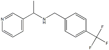 [1-(pyridin-3-yl)ethyl]({[4-(trifluoromethyl)phenyl]methyl})amine 구조식 이미지