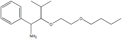 [1-amino-2-(2-butoxyethoxy)-3-methylbutyl]benzene 구조식 이미지