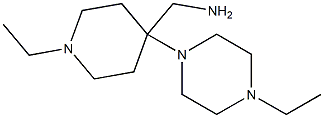 [1-ethyl-4-(4-ethylpiperazin-1-yl)piperidin-4-yl]methylamine 구조식 이미지