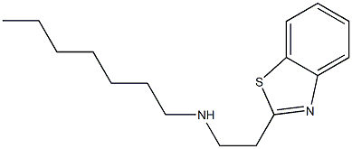[2-(1,3-benzothiazol-2-yl)ethyl](heptyl)amine 구조식 이미지