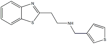 [2-(1,3-benzothiazol-2-yl)ethyl](thiophen-3-ylmethyl)amine 구조식 이미지