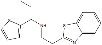[2-(1,3-benzothiazol-2-yl)ethyl][1-(thiophen-2-yl)propyl]amine 구조식 이미지