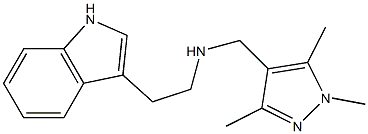 [2-(1H-indol-3-yl)ethyl][(1,3,5-trimethyl-1H-pyrazol-4-yl)methyl]amine Structure