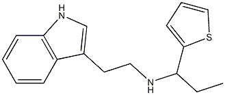 [2-(1H-indol-3-yl)ethyl][1-(thiophen-2-yl)propyl]amine 구조식 이미지