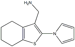 [2-(1H-pyrrol-1-yl)-4,5,6,7-tetrahydro-1-benzothien-3-yl]methylamine Structure