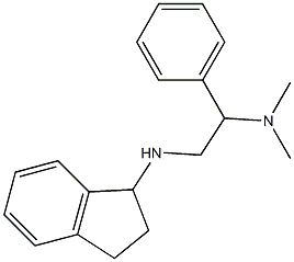 [2-(2,3-dihydro-1H-inden-1-ylamino)-1-phenylethyl]dimethylamine Structure