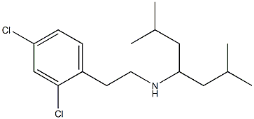 [2-(2,4-dichlorophenyl)ethyl](2,6-dimethylheptan-4-yl)amine Structure