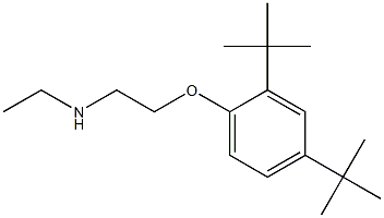 [2-(2,4-di-tert-butylphenoxy)ethyl](ethyl)amine Structure