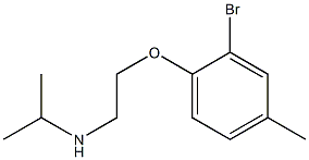 [2-(2-bromo-4-methylphenoxy)ethyl](propan-2-yl)amine 구조식 이미지