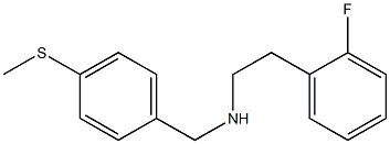 [2-(2-fluorophenyl)ethyl]({[4-(methylsulfanyl)phenyl]methyl})amine Structure