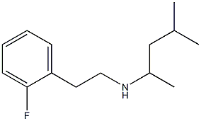 [2-(2-fluorophenyl)ethyl](4-methylpentan-2-yl)amine Structure