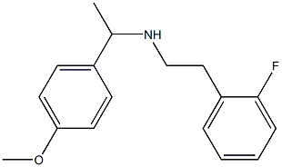 [2-(2-fluorophenyl)ethyl][1-(4-methoxyphenyl)ethyl]amine 구조식 이미지