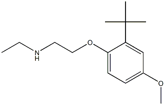 [2-(2-tert-butyl-4-methoxyphenoxy)ethyl](ethyl)amine Structure