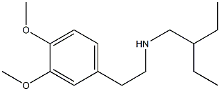 [2-(3,4-dimethoxyphenyl)ethyl](2-ethylbutyl)amine 구조식 이미지