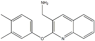 [2-(3,4-dimethylphenoxy)quinolin-3-yl]methanamine Structure