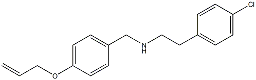 [2-(4-chlorophenyl)ethyl]({[4-(prop-2-en-1-yloxy)phenyl]methyl})amine Structure