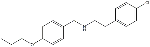 [2-(4-chlorophenyl)ethyl][(4-propoxyphenyl)methyl]amine Structure