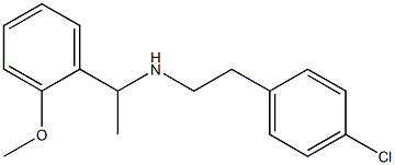 [2-(4-chlorophenyl)ethyl][1-(2-methoxyphenyl)ethyl]amine Structure
