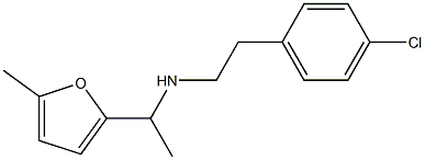 [2-(4-chlorophenyl)ethyl][1-(5-methylfuran-2-yl)ethyl]amine 구조식 이미지