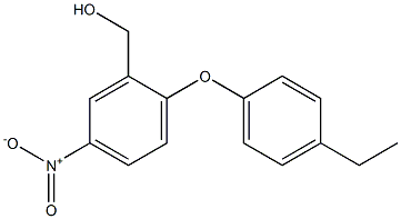 [2-(4-ethylphenoxy)-5-nitrophenyl]methanol Structure