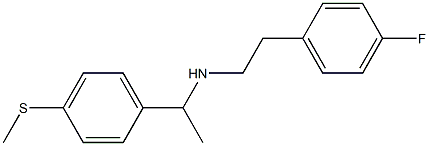 [2-(4-fluorophenyl)ethyl]({1-[4-(methylsulfanyl)phenyl]ethyl})amine 구조식 이미지