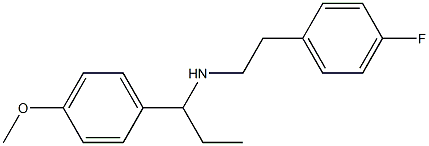 [2-(4-fluorophenyl)ethyl][1-(4-methoxyphenyl)propyl]amine Structure