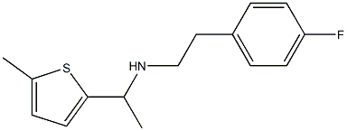 [2-(4-fluorophenyl)ethyl][1-(5-methylthiophen-2-yl)ethyl]amine 구조식 이미지