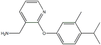 [2-(4-isopropyl-3-methylphenoxy)pyridin-3-yl]methylamine Structure