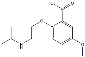 [2-(4-methoxy-2-nitrophenoxy)ethyl](propan-2-yl)amine 구조식 이미지