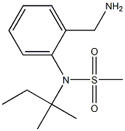 [2-(aminomethyl)phenyl]-N-(2-methylbutan-2-yl)methanesulfonamide 구조식 이미지