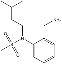 [2-(aminomethyl)phenyl]-N-(3-methylbutyl)methanesulfonamide 구조식 이미지