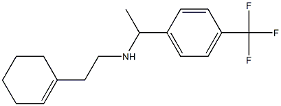 [2-(cyclohex-1-en-1-yl)ethyl]({1-[4-(trifluoromethyl)phenyl]ethyl})amine Structure