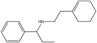 [2-(cyclohex-1-en-1-yl)ethyl](1-phenylpropyl)amine 구조식 이미지