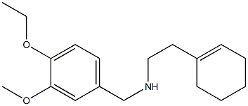 [2-(cyclohex-1-en-1-yl)ethyl][(4-ethoxy-3-methoxyphenyl)methyl]amine Structure
