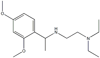 [2-(diethylamino)ethyl][1-(2,4-dimethoxyphenyl)ethyl]amine 구조식 이미지