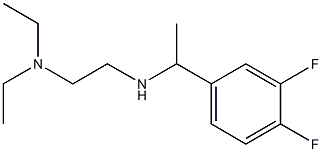 [2-(diethylamino)ethyl][1-(3,4-difluorophenyl)ethyl]amine 구조식 이미지