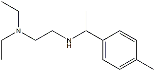 [2-(diethylamino)ethyl][1-(4-methylphenyl)ethyl]amine 구조식 이미지