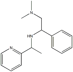 [2-(dimethylamino)-1-phenylethyl][1-(pyridin-2-yl)ethyl]amine 구조식 이미지