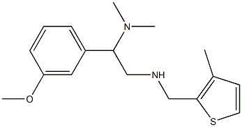 [2-(dimethylamino)-2-(3-methoxyphenyl)ethyl][(3-methylthiophen-2-yl)methyl]amine 구조식 이미지