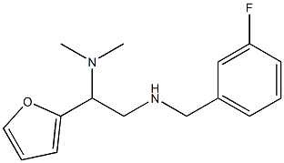 [2-(dimethylamino)-2-(furan-2-yl)ethyl][(3-fluorophenyl)methyl]amine Structure