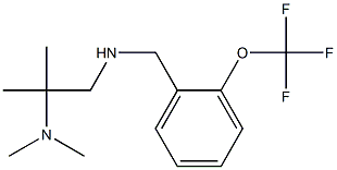 [2-(dimethylamino)-2-methylpropyl]({[2-(trifluoromethoxy)phenyl]methyl})amine 구조식 이미지