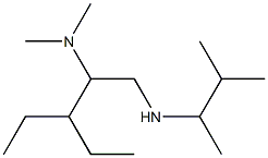 [2-(dimethylamino)-3-ethylpentyl](3-methylbutan-2-yl)amine Structure