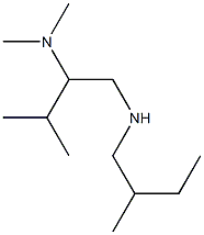 [2-(dimethylamino)-3-methylbutyl](2-methylbutyl)amine Structure