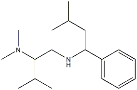 [2-(dimethylamino)-3-methylbutyl](3-methyl-1-phenylbutyl)amine Structure